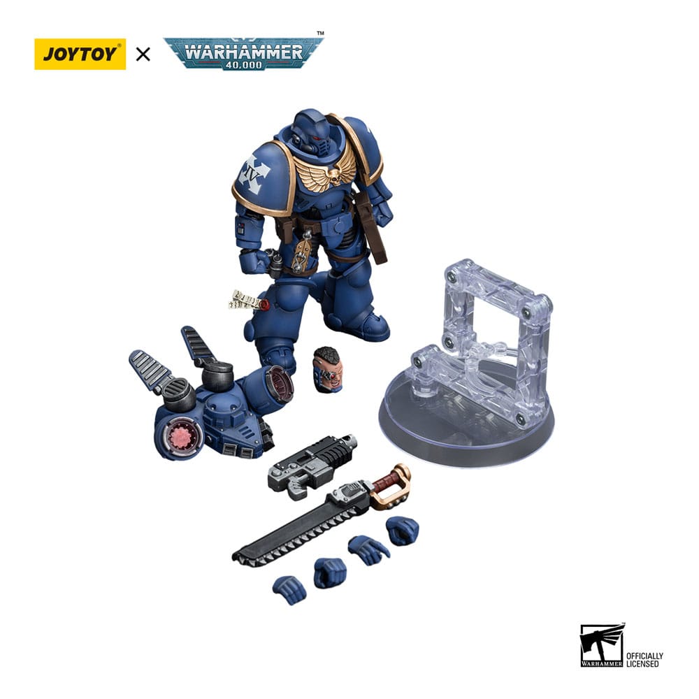 Warhammer 40k Action Figure 1/18 Ultramarines Jump Pack Intercessors Intercessor 2 12cm - Action Figures - Joy Toy (CN) - Hobby Figures UK