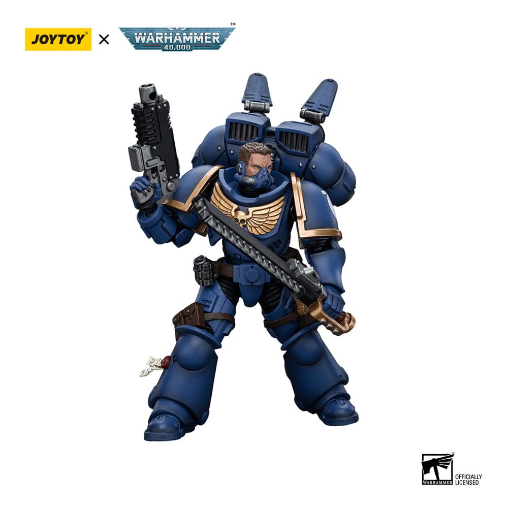 Warhammer 40k Action Figure 1/18 Ultramarines Jump Pack Intercessors Intercessor 1 12cm - Action Figures - Joy Toy (CN) - Hobby Figures UK