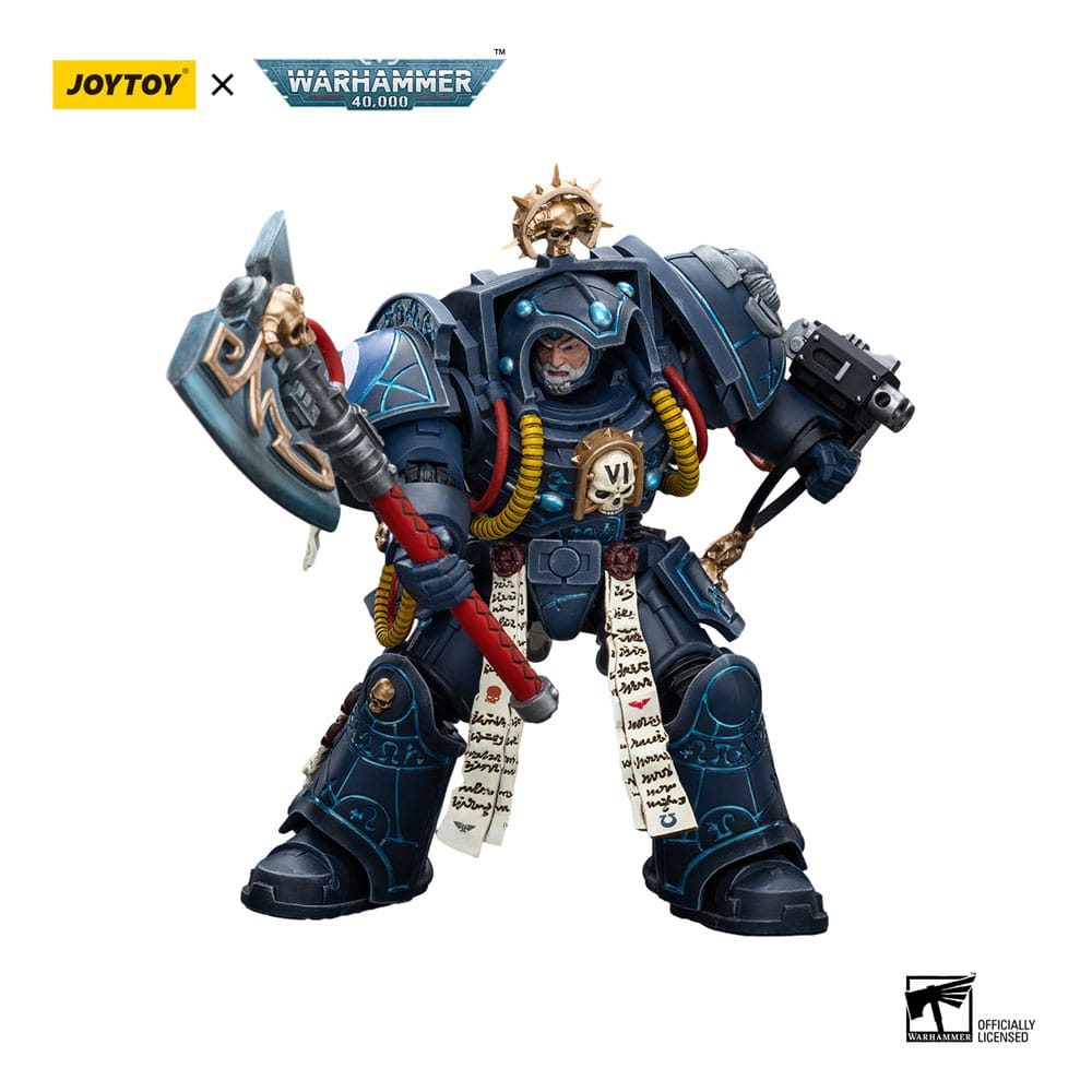 Warhammer 40k Action Figure 1/18 Ultramarines Librarian in Terminator Armour 12cm - Action Figures - Joy Toy (CN) - Hobby Figures UK