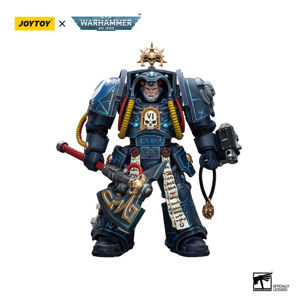 Warhammer 40k Action Figure 1/18 Ultramarines Librarian in Terminator Armour 12cm - Action Figures - Joy Toy (CN) - Hobby Figures UK