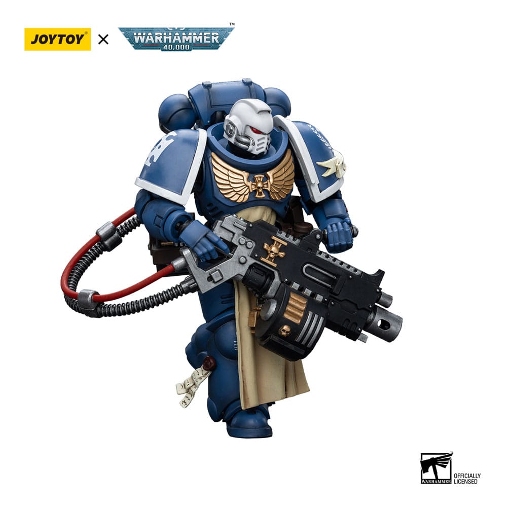 Warhammer 40k Action Figure 1/18 Ultramarines Sternguard Veteran with Heavy Bolter 12cm - Action Figures - Joy Toy (CN) - Hobby Figures UK