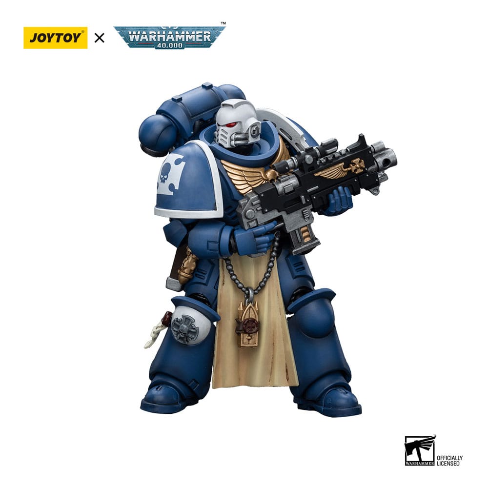 Warhammer 40k Action Figure 1/18 Ultramarines Sternguard Veteran with Bolt Rifle 12cm - Action Figures - Joy Toy (CN) - Hobby Figures UK