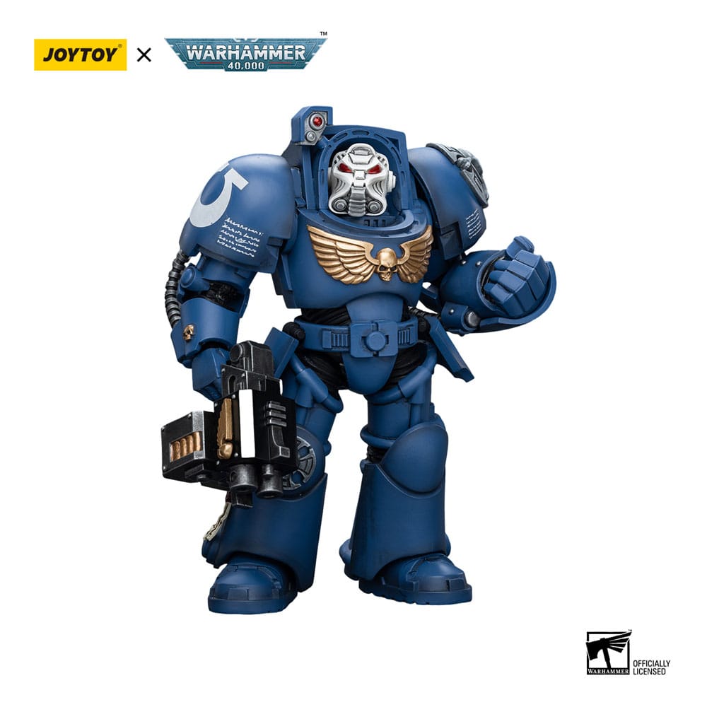 Warhammer 40k Action Figure 1/18 Ultramarines Terminator Squad Terminator with Storm Bolter 12cm - Action Figures - Joy Toy (CN) - Hobby Figures UK