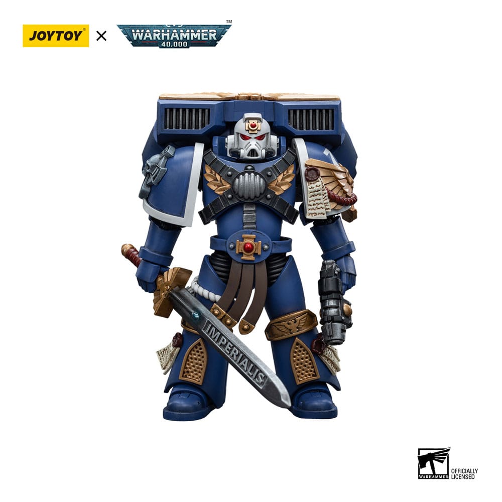 Warhammer 40k Action Figure 1/18 Ultramarines Vanguard Veteran Sergeant 12cm - Action Figures - Joy Toy (CN) - Hobby Figures UK