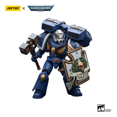 Warhammer 40k Action Figure 1/18 Ultramarines Vanguard Veteran with Thunder Hammer and Storm Shield 12cm - Action Figures - Joy Toy (CN) - Hobby Figures UK