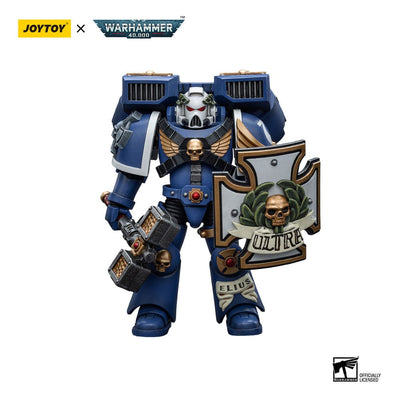 Warhammer 40k Action Figure 1/18 Ultramarines Vanguard Veteran with Thunder Hammer and Storm Shield 12cm - Action Figures - Joy Toy (CN) - Hobby Figures UK