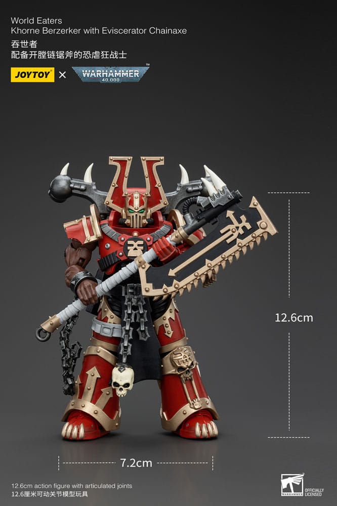 Warhammer 40k Action Figure 1/18 World Eaters Khorne Berzerker