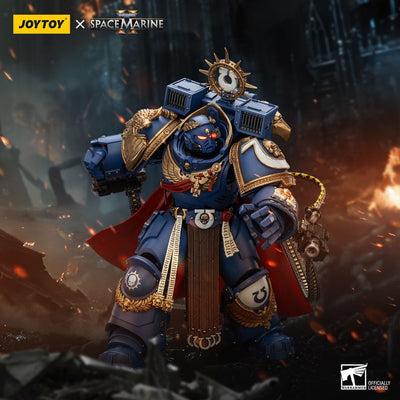 Warhammer 40k Action Figure Ultramarines Marneus Calgar Chapter Master with MKX Gravis Armour and Gauntlets of Ultramar 20cm - Action Figures - Joy Toy (CN) - Hobby Figures UK