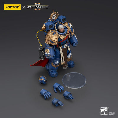 Warhammer 40k Action Figure Ultramarines Marneus Calgar Chapter Master with MKX Gravis Armour and Gauntlets of Ultramar 20cm - Action Figures - Joy Toy (CN) - Hobby Figures UK