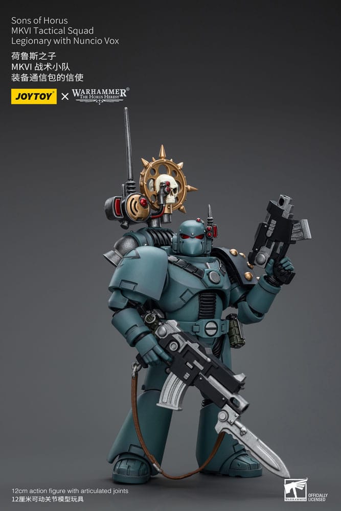 Warhammer The Horus Heresy Action Figure 1/18 Sons of Horus MKVITactical Squad Legionary with Nuncio Vox 12cm - Action Figures - Joy Toy (CN) - Hobby Figures UK