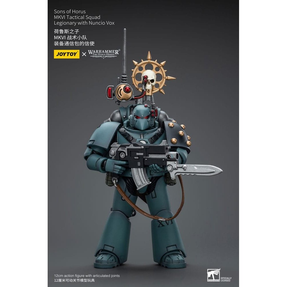 Warhammer The Horus Heresy Action Figure 1/18 Sons of Horus MKVITactical Squad Legionary with Nuncio Vox 12cm - Action Figures - Joy Toy (CN) - Hobby Figures UK