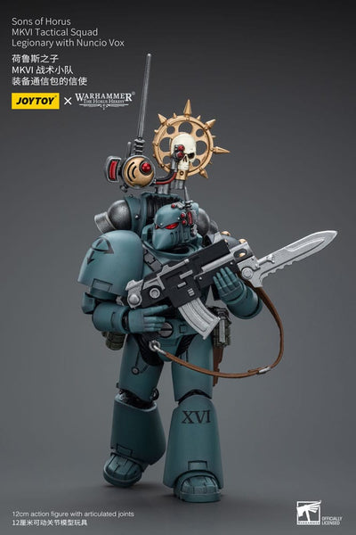 Warhammer The Horus Heresy Action Figure 1/18 Sons of Horus MKVITactical Squad Legionary with Nuncio Vox 12cm - Action Figures - Joy Toy (CN) - Hobby Figures UK