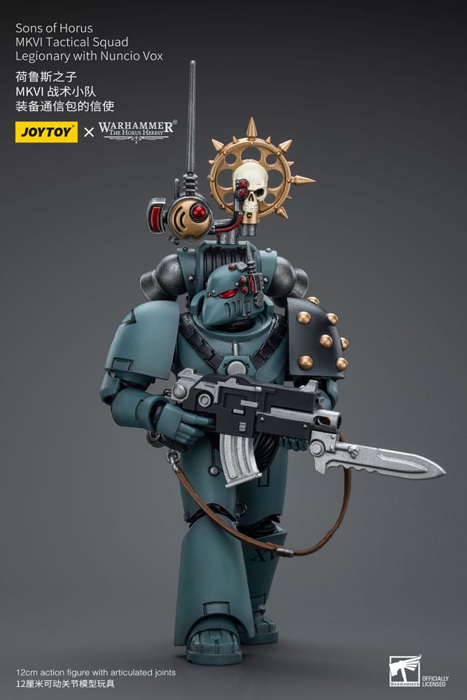 Warhammer The Horus Heresy Action Figure 1/18 Sons of Horus MKVITactical Squad Legionary with Nuncio Vox 12cm - Action Figures - Joy Toy (CN) - Hobby Figures UK