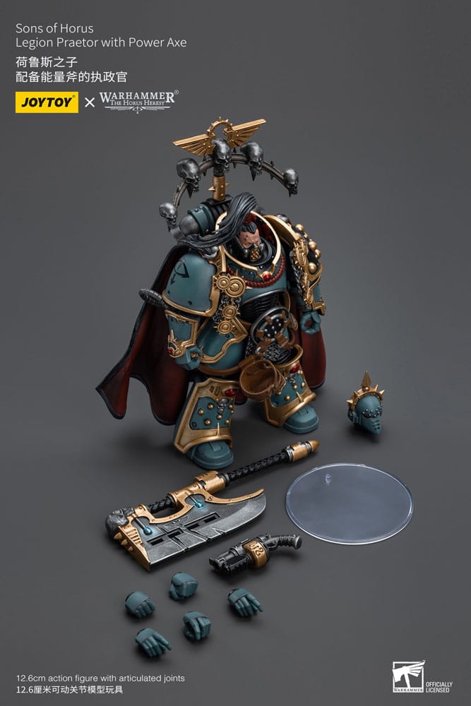 Warhammer The Horus Heresy Action Figure 1/18 Sons of Horus Legion Praetor with Power Axe 12cm - Action Figures - Joy Toy (CN) - Hobby Figures UK