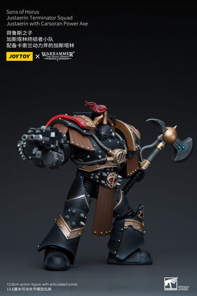 Warhammer The Horus Heresy Action Figure 1/18 Sons of Horus Justaerin Terminator Squad Justaerin with Carsoran Power Axe 12cm - Action Figures - Joy Toy (CN) - Hobby Figures UK