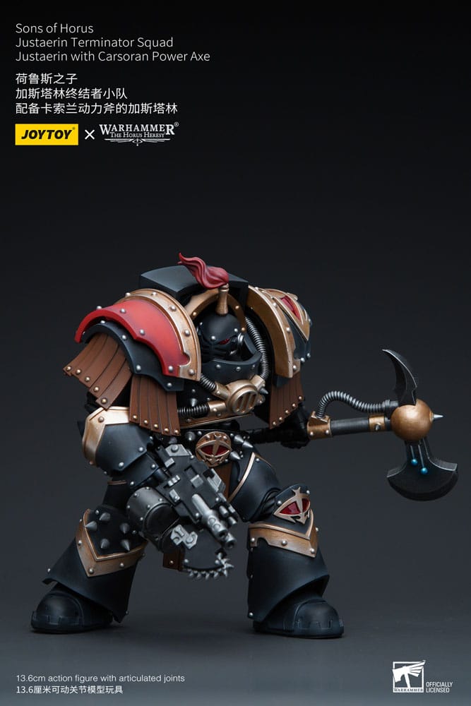 Warhammer The Horus Heresy Action Figure 1/18 Sons of Horus Justaerin Terminator Squad Justaerin with Carsoran Power Axe 12cm - Action Figures - Joy Toy (CN) - Hobby Figures UK