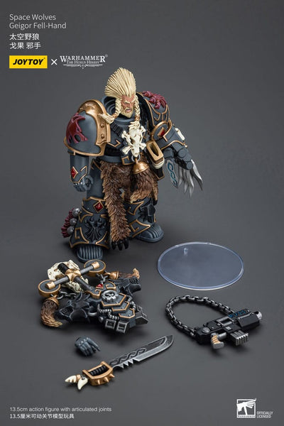 Warhammer The Horus Heresy Action Figure 1/18 Space Wolves Geigor Fell-Hand 12cm - Action Figures - Joy Toy (CN) - Hobby Figures UK