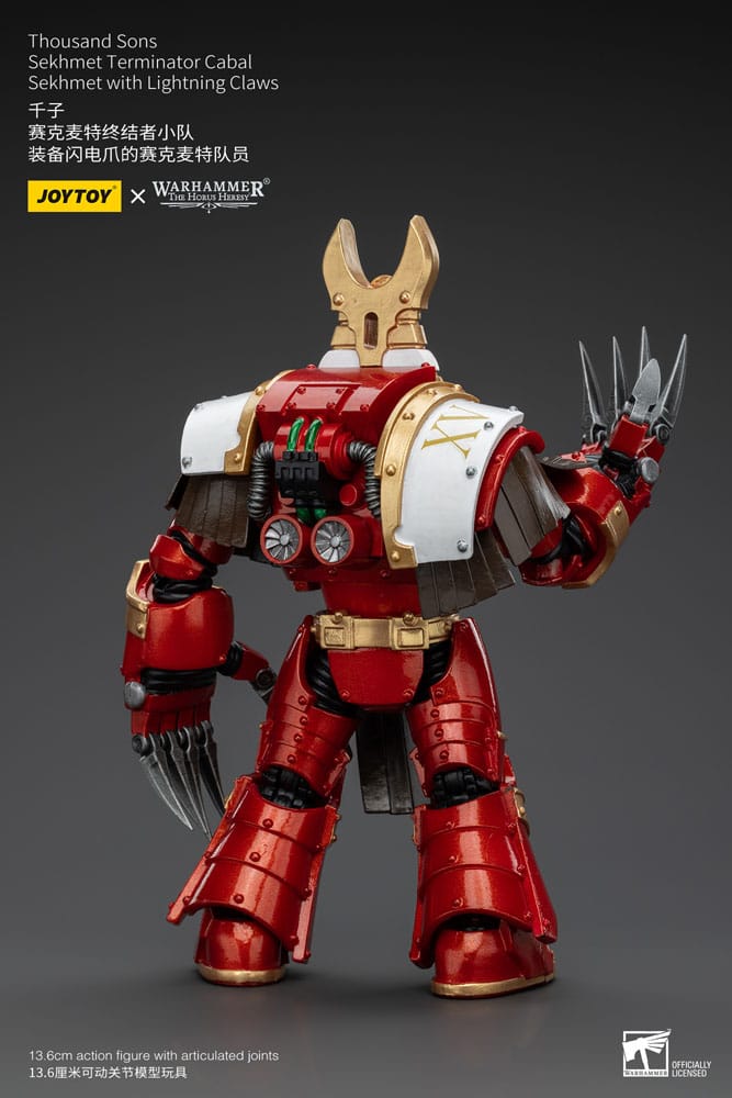 Warhammer The Horus Heresy Action Figure 1/18 Thousand Sons Sekhmet Terminator Cabal Sekhmet with Lightning Claws 14cm - Action Figures - Joy Toy (CN) - Hobby Figures UK