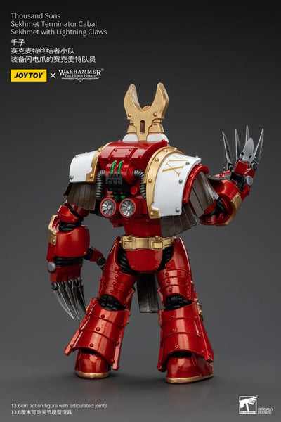 Warhammer The Horus Heresy Action Figure 1/18 Thousand Sons Sekhmet Terminator Cabal Sekhmet with Lightning Claws 14cm - Action Figures - Joy Toy (CN) - Hobby Figures UK
