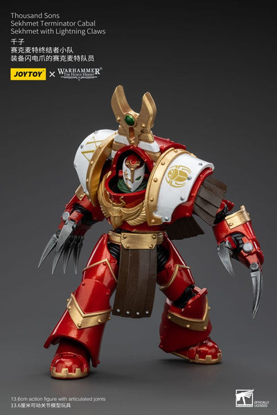 Warhammer The Horus Heresy Action Figure 1/18 Thousand Sons Sekhmet Terminator Cabal Sekhmet with Lightning Claws 14cm - Action Figures - Joy Toy (CN) - Hobby Figures UK
