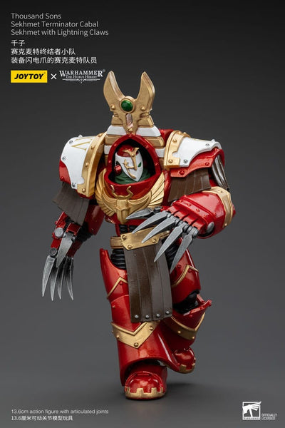 Warhammer The Horus Heresy Action Figure 1/18 Thousand Sons Sekhmet Terminator Cabal Sekhmet with Lightning Claws 14cm - Action Figures - Joy Toy (CN) - Hobby Figures UK