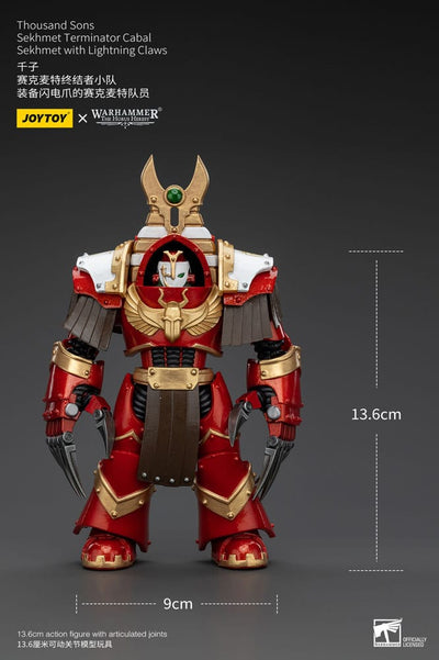 Warhammer The Horus Heresy Action Figure 1/18 Thousand Sons Sekhmet Terminator Cabal Sekhmet with Lightning Claws 14cm - Action Figures - Joy Toy (CN) - Hobby Figures UK