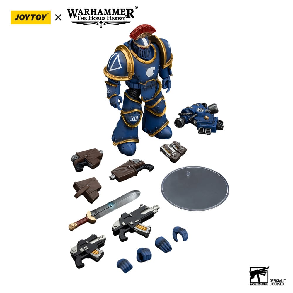 Warhammer The Horus Heresy Action Figure 1/18 Ultramarines Legion MKIII Tactical Squad Sergeant with Power Sword 20cm - Action Figures - Joy Toy (CN) - Hobby Figures UK
