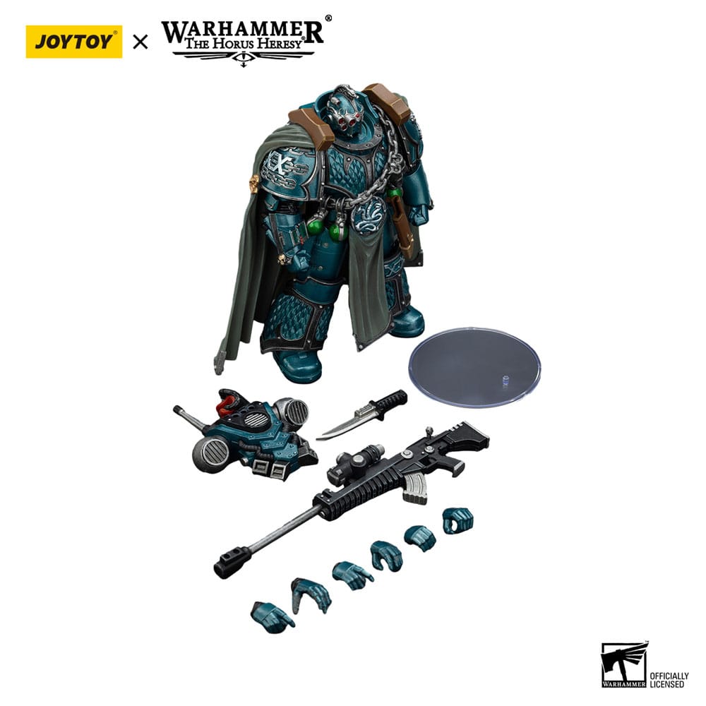 Warhammer The Horus Heresy Action Figure Alpha Legion Exodus The One who is Many With Sniper Rifle And Power Dagger 20cm - Action Figures - Joy Toy (CN) - Hobby Figures UK