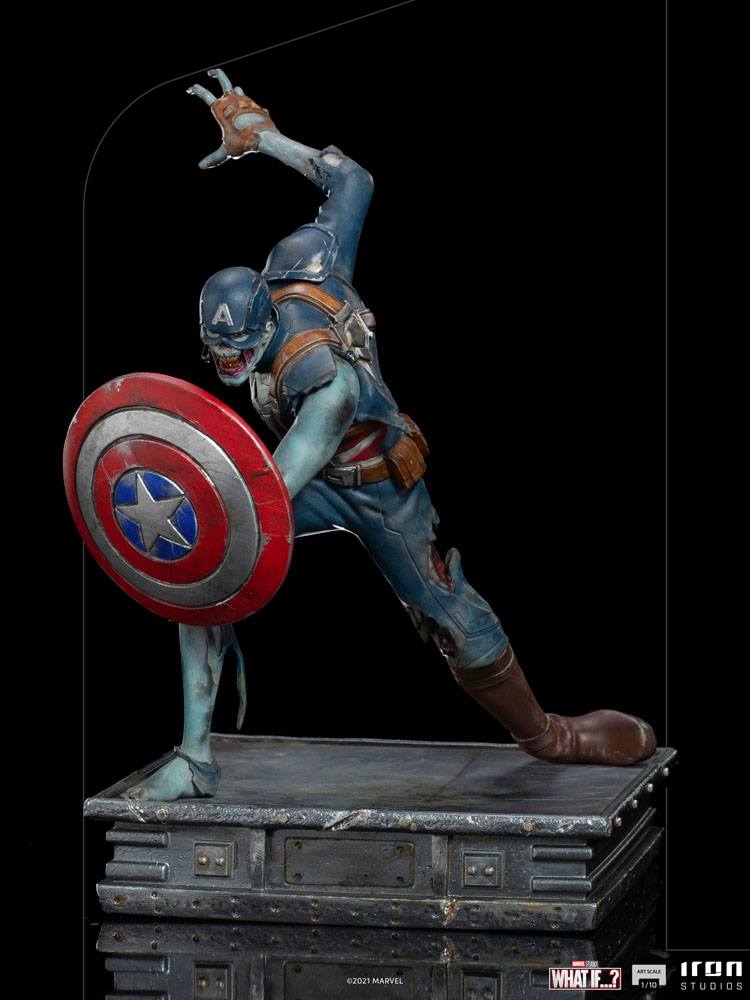 What If...? Art Scale Statue 1/10 Captain America Zombie 22cm - Scale Statue - Iron Studios - Hobby Figures UK