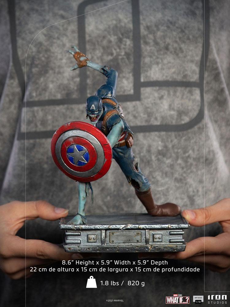 What If...? Art Scale Statue 1/10 Captain America Zombie 22cm - Scale Statue - Iron Studios - Hobby Figures UK