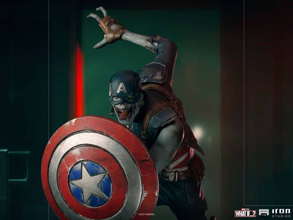 What If...? Art Scale Statue 1/10 Captain America Zombie 22cm - Scale Statue - Iron Studios - Hobby Figures UK