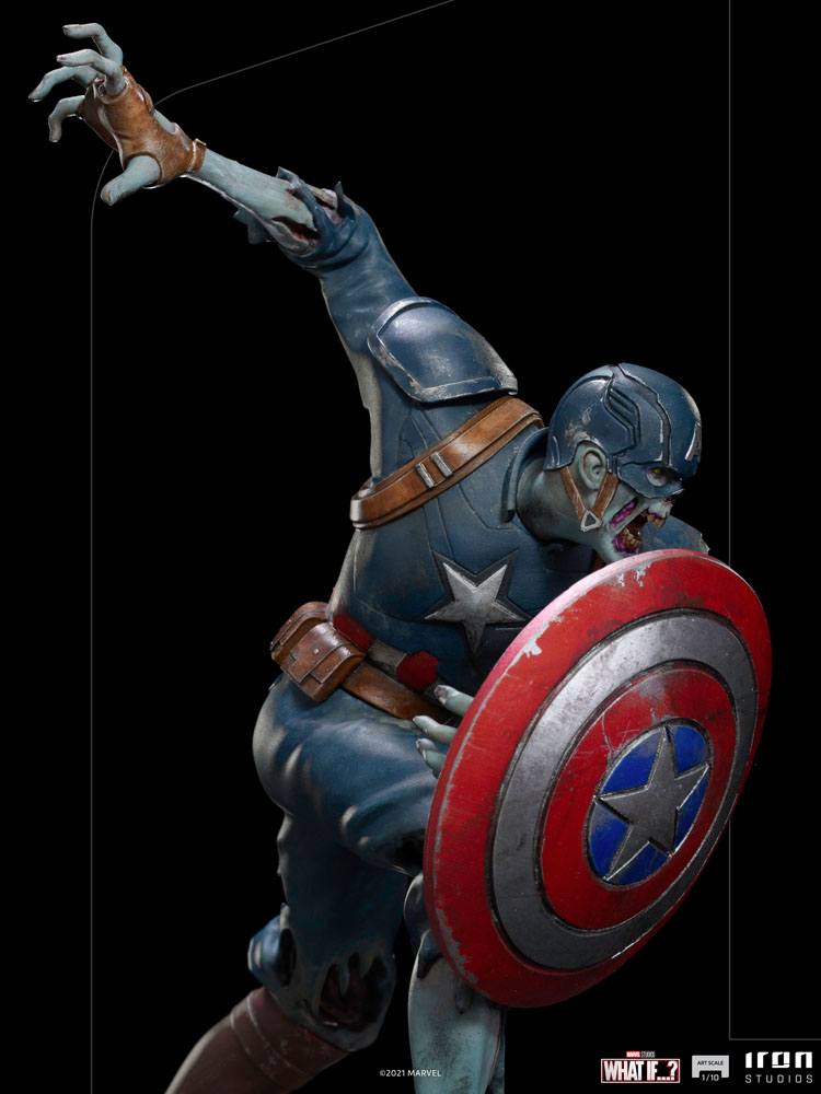 What If...? Art Scale Statue 1/10 Captain America Zombie 22cm - Scale Statue - Iron Studios - Hobby Figures UK