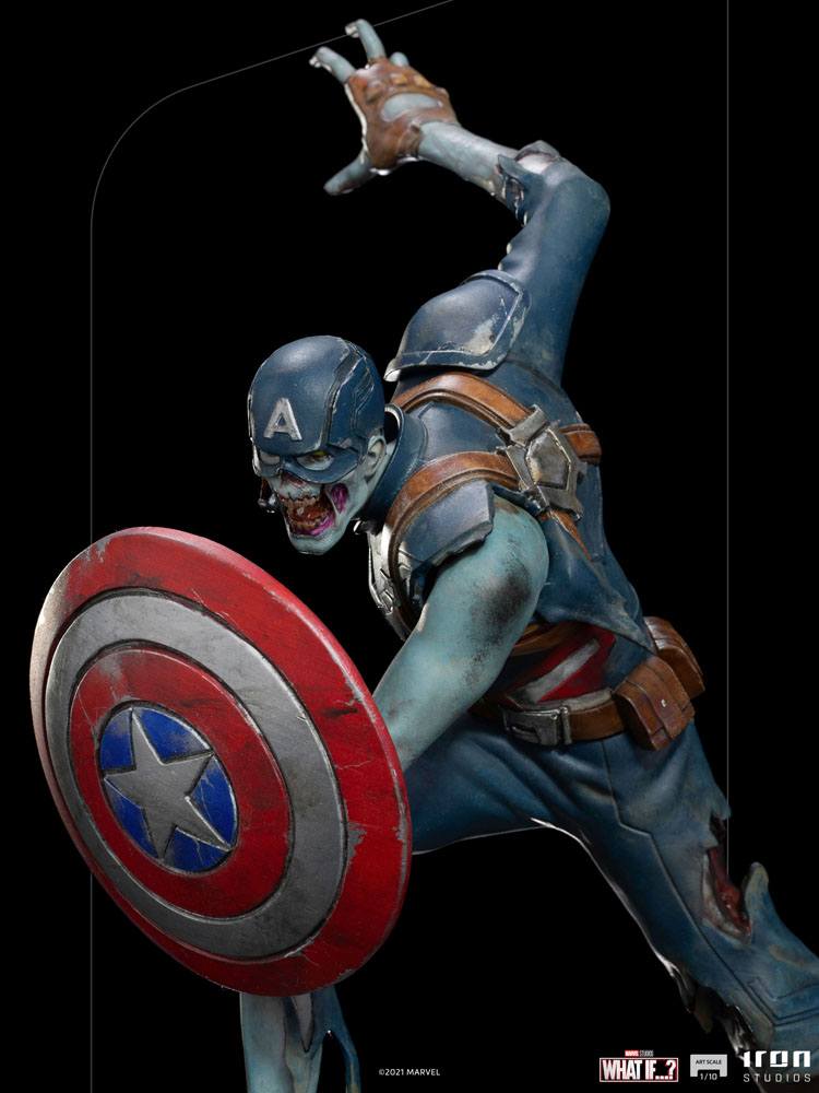 What If...? Art Scale Statue 1/10 Captain America Zombie 22cm - Scale Statue - Iron Studios - Hobby Figures UK