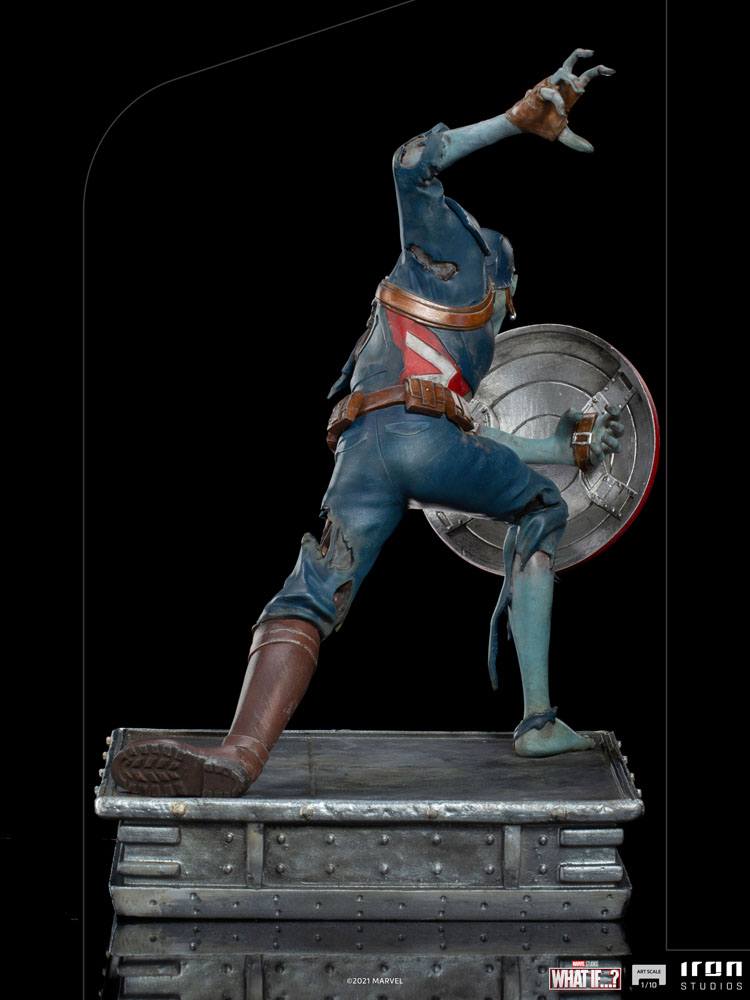 What If...? Art Scale Statue 1/10 Captain America Zombie 22cm - Scale Statue - Iron Studios - Hobby Figures UK