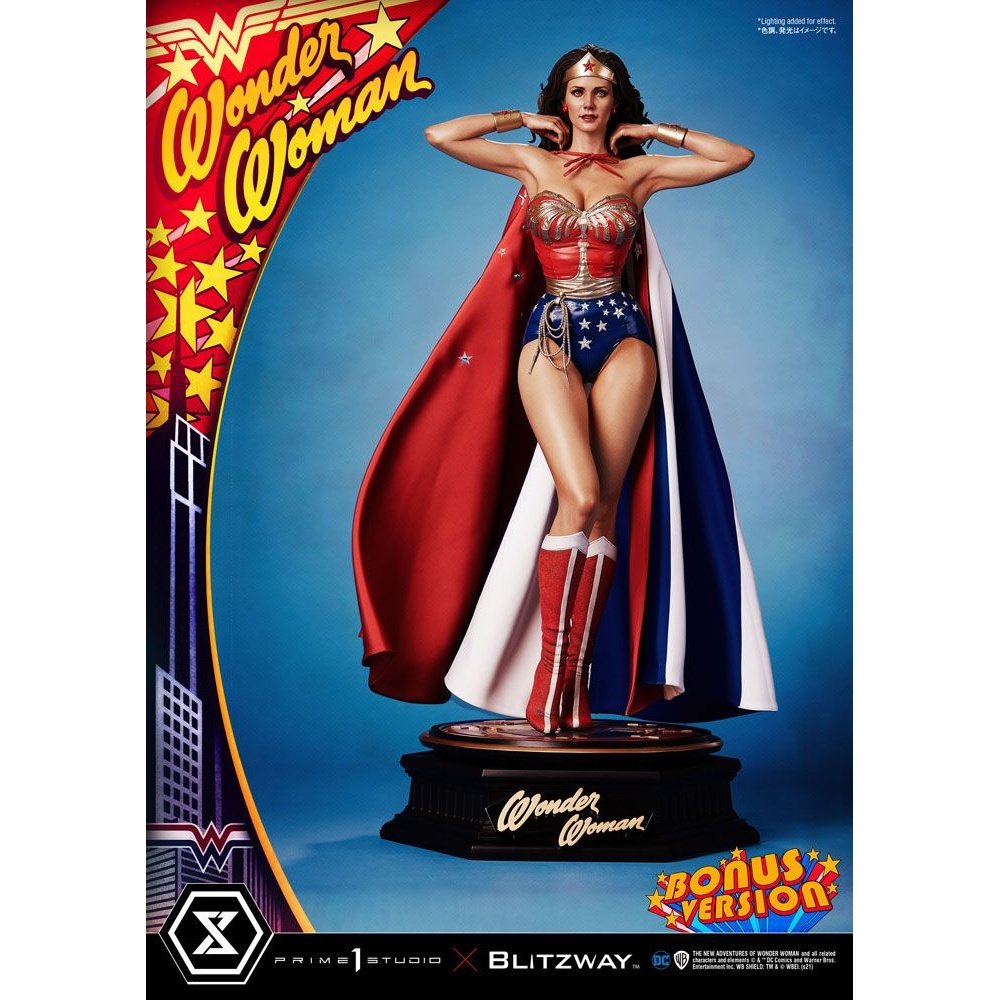 Wonder Woman 1975 Statue 1/3 Wonder Woman (Lynda Carter) Bonus Version 69cm - Scale Statue - Prime 1 Studio - Hobby Figures UK