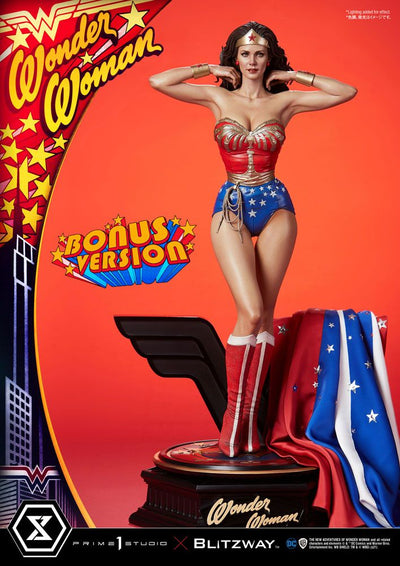 Wonder Woman 1975 Statue 1/3 Wonder Woman (Lynda Carter) Bonus Version 69cm - Scale Statue - Prime 1 Studio - Hobby Figures UK