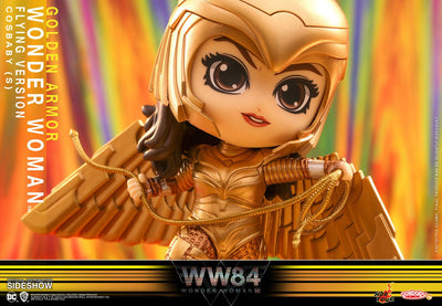 Wonder Woman 1984 Cosbaby (S) Mini Figure Golden Armor Wonder Woman (Flying Version) 10cm - Mini Figures - Hot Toys - Hobby Figures UK