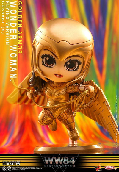 Wonder Woman 1984 Cosbaby (S) Mini Figure Golden Armor Wonder Woman (Flying Version) 10cm - Mini Figures - Hot Toys - Hobby Figures UK