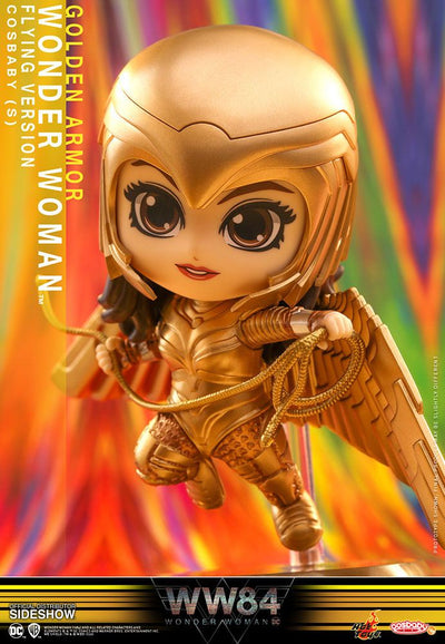 Wonder Woman 1984 Cosbaby (S) Mini Figure Golden Armor Wonder Woman (Flying Version) 10cm - Mini Figures - Hot Toys - Hobby Figures UK