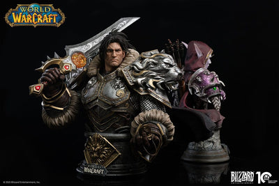 World of Warcraft Bust 1/3 Varian Wrynn 46cm - Scale Statue - Infinity Studio - Hobby Figures UK