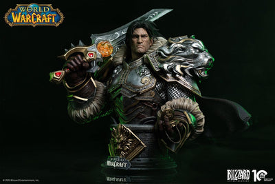 World of Warcraft Bust 1/3 Varian Wrynn 46cm - Scale Statue - Infinity Studio - Hobby Figures UK