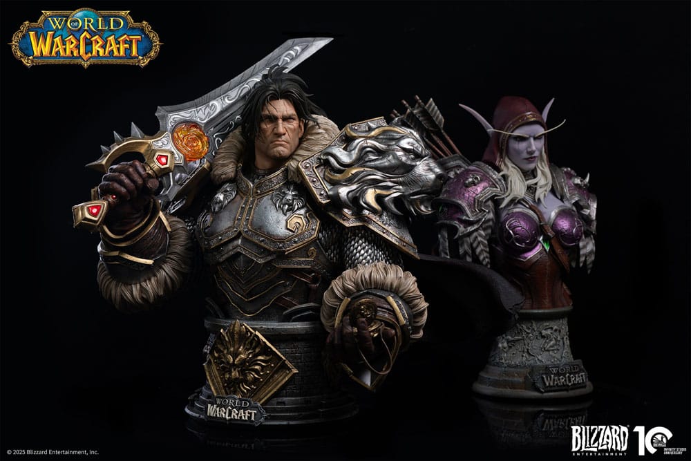 World of Warcraft Bust 1/3 Varian Wrynn 46cm - Scale Statue - Infinity Studio - Hobby Figures UK