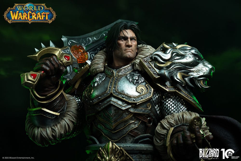 World of Warcraft Bust 1/3 Varian Wrynn 46cm - Scale Statue - Infinity Studio - Hobby Figures UK