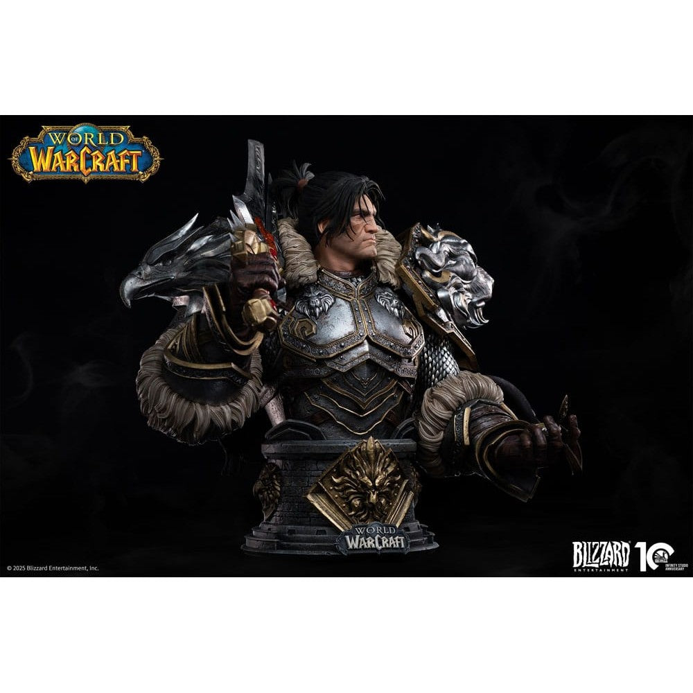 World of Warcraft Bust 1/3 Varian Wrynn 46cm - Scale Statue - Infinity Studio - Hobby Figures UK
