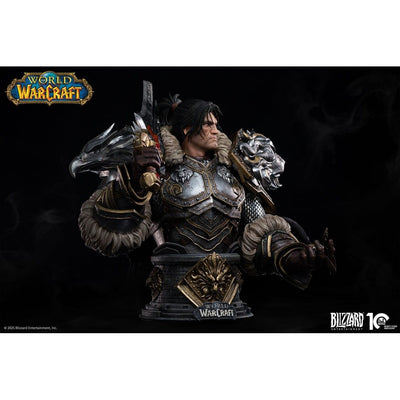 World of Warcraft Bust 1/3 Varian Wrynn 46cm - Scale Statue - Infinity Studio - Hobby Figures UK