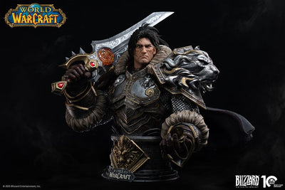 World of Warcraft Bust 1/3 Varian Wrynn 46cm - Scale Statue - Infinity Studio - Hobby Figures UK