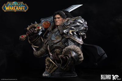 World of Warcraft Bust 1/3 Varian Wrynn 46cm - Scale Statue - Infinity Studio - Hobby Figures UK