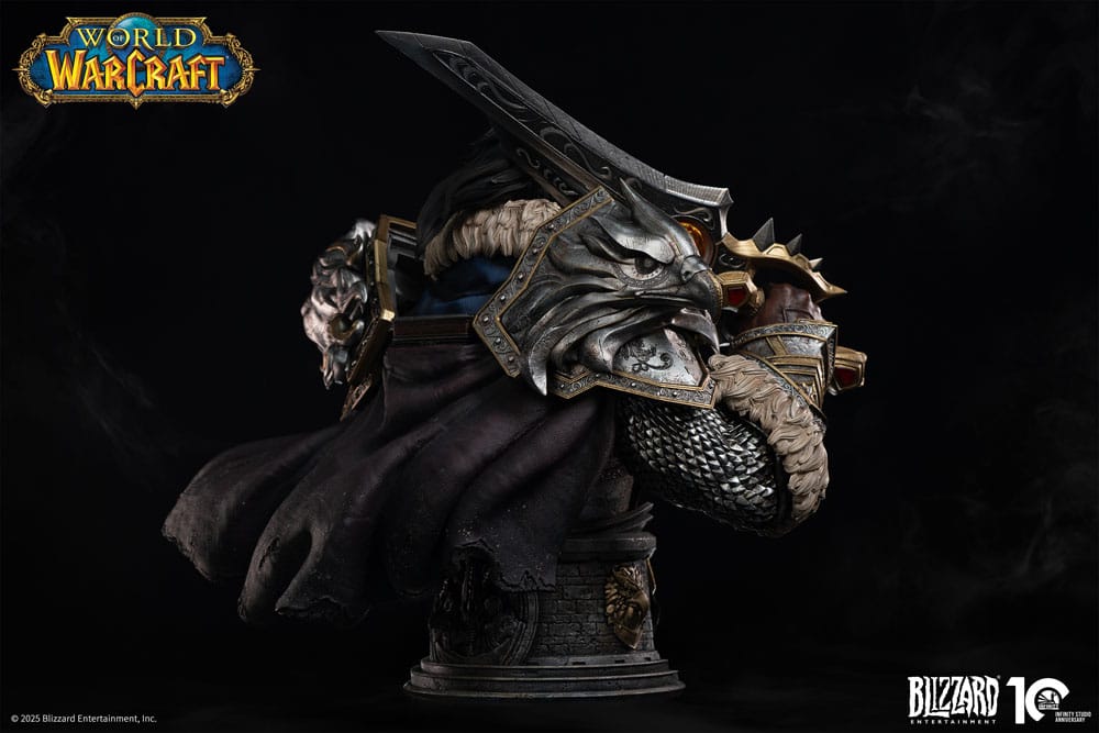 World of Warcraft Bust 1/3 Varian Wrynn 46cm - Scale Statue - Infinity Studio - Hobby Figures UK