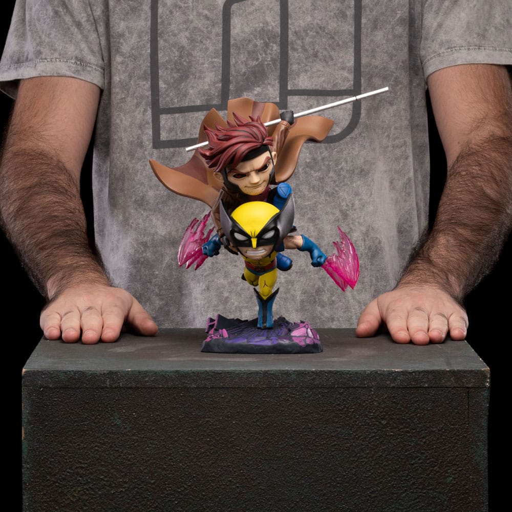 X-Men 97 Mini Co. PVC Figure Gambit and Wolverine 23cm - Mini Figures - Iron Studios - Hobby Figures UK