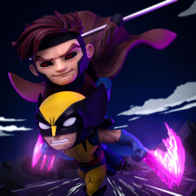 X-Men 97 Mini Co. PVC Figure Gambit and Wolverine 23cm - Mini Figures - Iron Studios - Hobby Figures UK